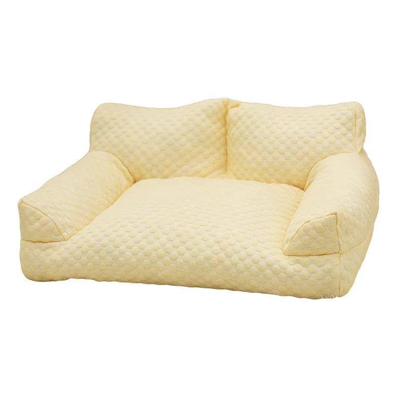Pet Ice Silk Sofa Bed for Small Medium Large Dogs Cats Washable Dog Bed Breathable Cat Nest Comfortable Sleeping Kennel Supplies