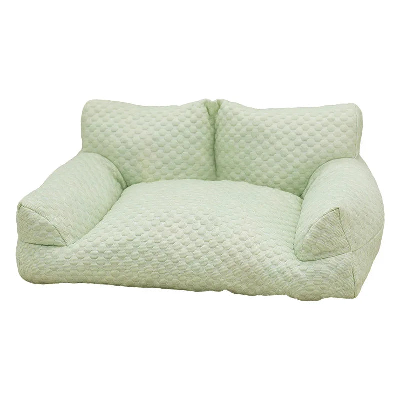 Pet Ice Silk Sofa Bed for Small Medium Large Dogs Cats Washable Dog Bed Breathable Cat Nest Comfortable Sleeping Kennel Supplies