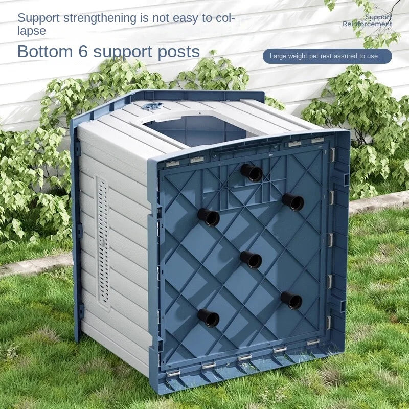 Hoopet Dog House Outdoor All-Season Suitable Large Dog Cage, Rainproof And Cold-Proof, Dog Sleeping Bed Outdoor Dog House, Dog H
